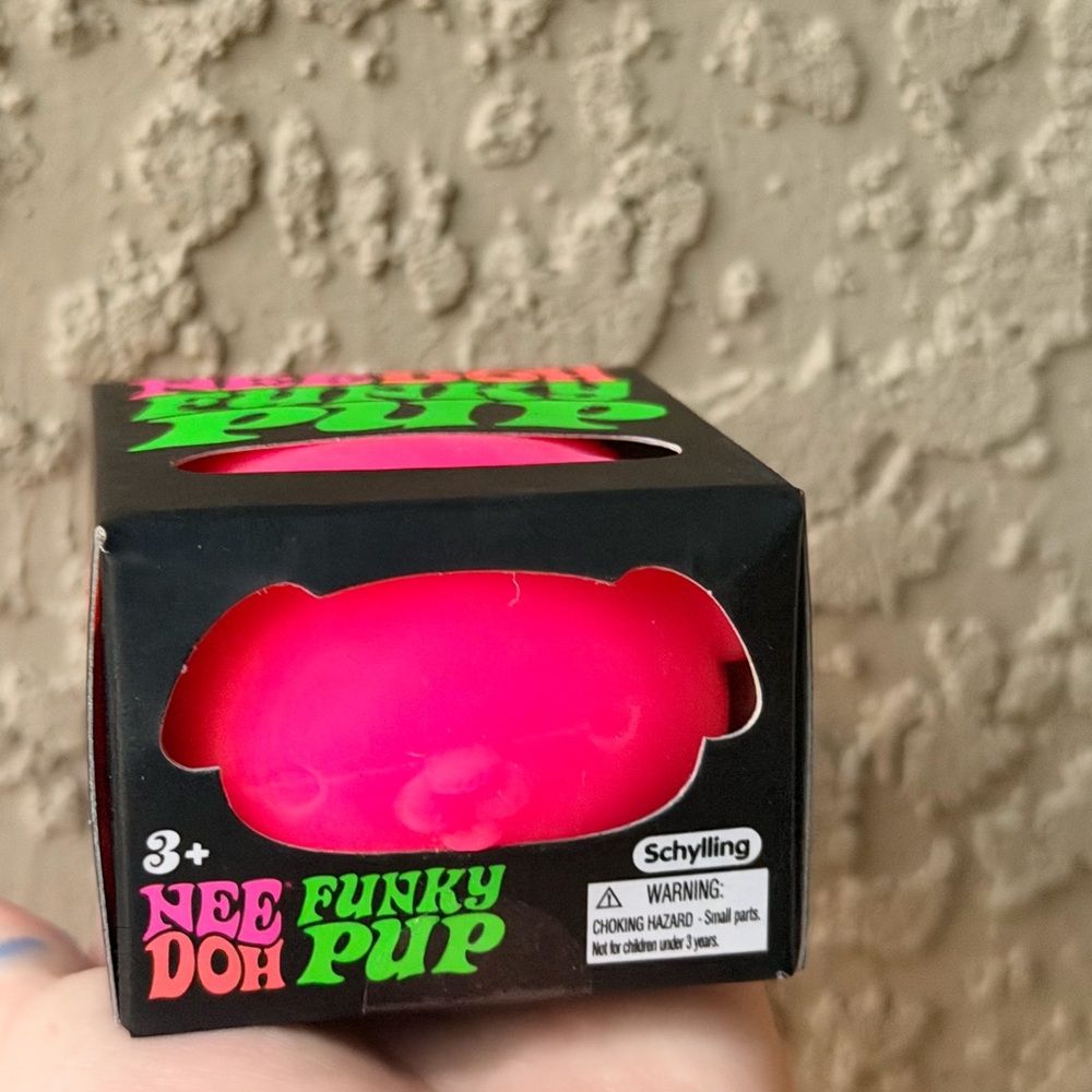 NeeDoh Funky Pup Stress Ball - Pink